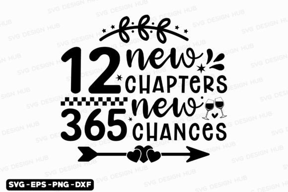 New Year Svg, 12 New Chapters