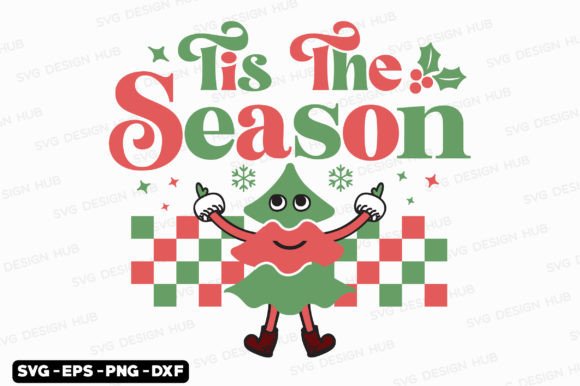 Retro Christmas SVG Graphics for T-Shirt Designs