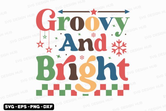 Retro Christmas SVG: Groovy Graphics & T-Shirt Designs