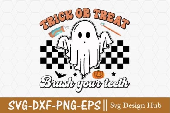 Retro Halloween Svg, Trick or Treat Brus