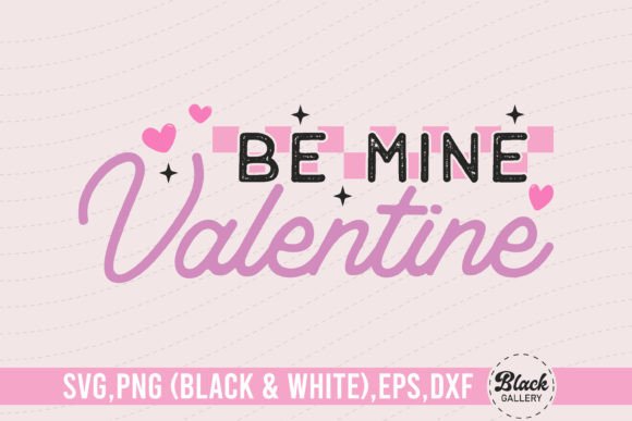 Retro Pink Valentines Quote SVG for Graphics and T-Shirt Designs