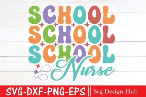 School Nurse Svg, Retro Nurse Graphics