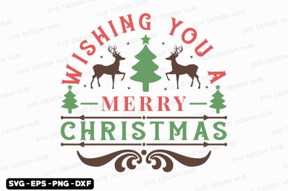 Vintage Christmas Sign SVG Graphics for T-Shirt Designs